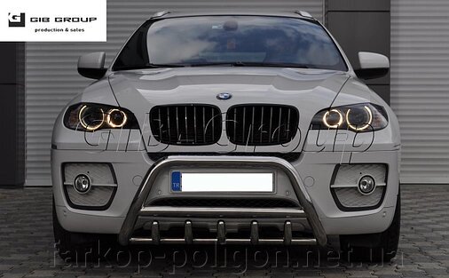 Захист переднього бампера - Кенгурятник BMW X6 (06-13) від компанії Інтернет-магазин тюнінгу «Safety auto group» - фото 1