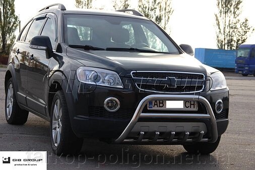 Захист переднього бампера - Кенгурятник Chevrolet Captiva (2006-2011) від компанії Інтернет-магазин тюнінгу «Safety auto group» - фото 1