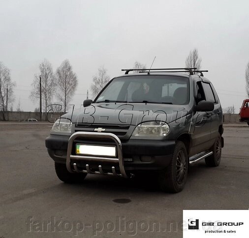 Захист переднього бампера - Кенгурятник Chevrolet Niva (2002-2009) від компанії Інтернет-магазин тюнінгу «Safety auto group» - фото 1