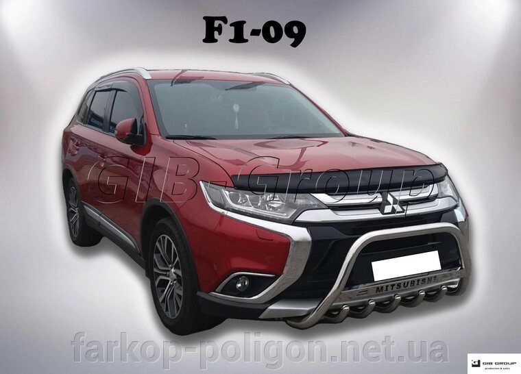 Захист переднього бампера - Кенгурятник Mitsubishi Outlander (15+) від компанії Інтернет-магазин тюнінгу «Safety auto group» - фото 1