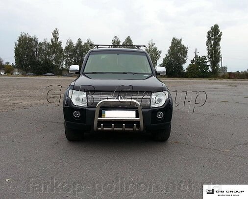 Захист переднього бампера - Кенгурятник Mitsubishi Pajero Wagon 4 (06+) від компанії Інтернет-магазин тюнінгу «Safety auto group» - фото 1