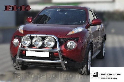 Захист переднього бампера - Кенгурятник Nissan Juke (2010-2014) від компанії Інтернет-магазин тюнінгу «Safety auto group» - фото 1