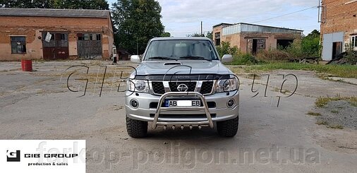 Захист переднього бампера - Кенгурятник Nissan Patrol (1997-2013) від компанії Інтернет-магазин тюнінгу «Safety auto group» - фото 1