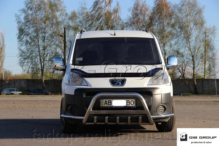 Захист переднього бампера - Кенгурятник Peugeot Partner (08+) від компанії Інтернет-магазин тюнінгу «Safety auto group» - фото 1