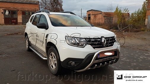 Захист переднього бампера - Кенгурятник Renault Duster (18+) F1-09.6 від компанії Інтернет-магазин тюнінгу «Safety auto group» - фото 1