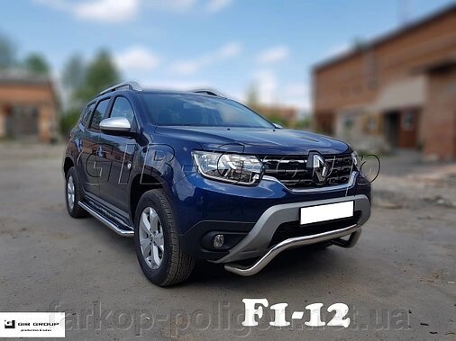 Захист переднього бампера - Кенгурятник Renault Duster (18+) F1-12.6 від компанії Інтернет-магазин тюнінгу «Safety auto group» - фото 1