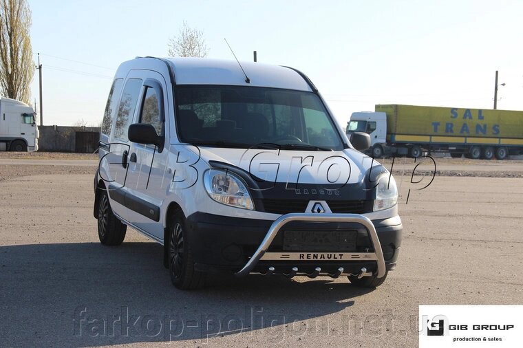 Захист переднього бампера - Кенгурятник Renault Kangoo (03-08) від компанії Інтернет-магазин тюнінгу «Safety auto group» - фото 1