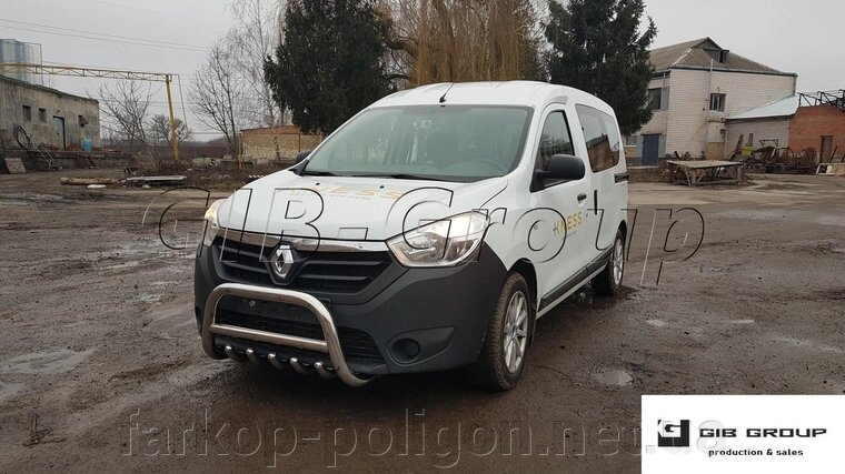 Захист переднього бампера - Кенгурятник Renault Lodgy (12+) від компанії Інтернет-магазин тюнінгу «Safety auto group» - фото 1