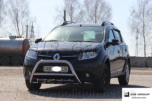 Захист переднього бампера - Кенгурятник Renault Sandero-Stepway 2 (12+) від компанії Інтернет-магазин тюнінгу «Safety auto group» - фото 1