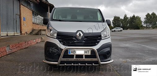 Захист переднього бампера - Кенгурятник Renault Trafic (2014+) від компанії Інтернет-магазин тюнінгу «Safety auto group» - фото 1