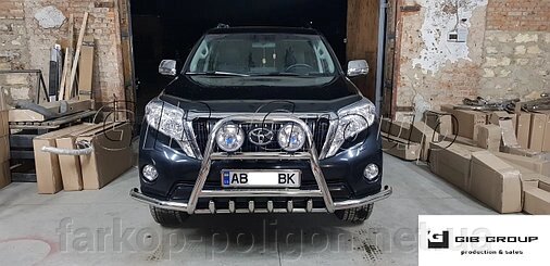 Захист переднього бампера - Кенгурятник Toyota Land Cruiser Prado 150 (09-17) від компанії Інтернет-магазин тюнінгу «Safety auto group» - фото 1