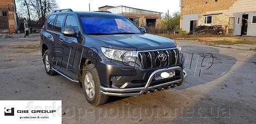 Захист переднього бампера - Кенгурятник Toyota Land Cruiser Prado 150 (17+) від компанії Інтернет-магазин тюнінгу «Safety auto group» - фото 1