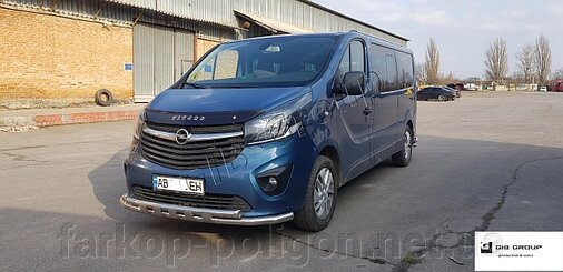 Захист переднього бампера Opel Vivaro (2014+) від компанії Інтернет-магазин тюнінгу «Safety auto group» - фото 1