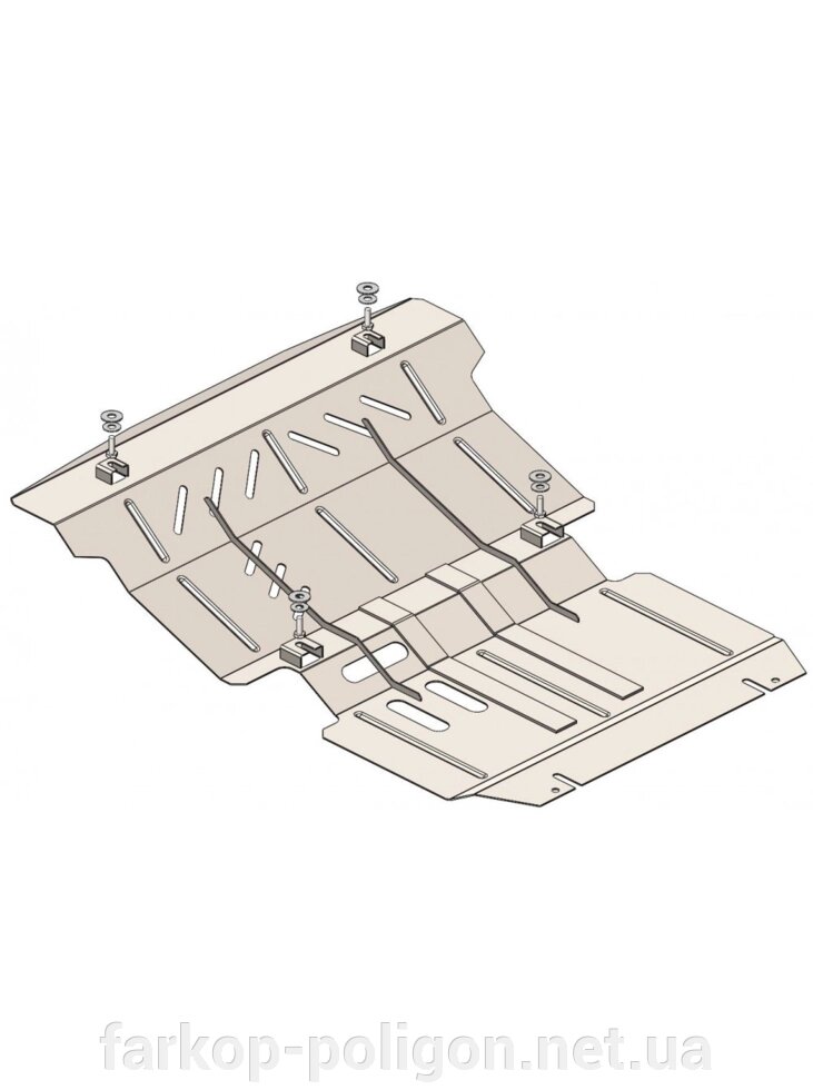 Захист радіатора, двигуна, редуктора для авто Fiat Fullback 2015-V-2,4TDI (TM Kolchuga) Стандарт від компанії Інтернет-магазин тюнінгу «Safety auto group» - фото 1