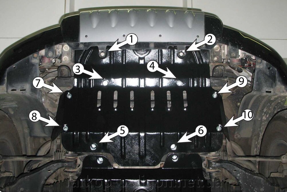 Захист радіатора TOYOTA Land Cruiser Prado 120 v-4.0 з 2003р. від компанії Інтернет-магазин тюнінгу «Safety auto group» - фото 1