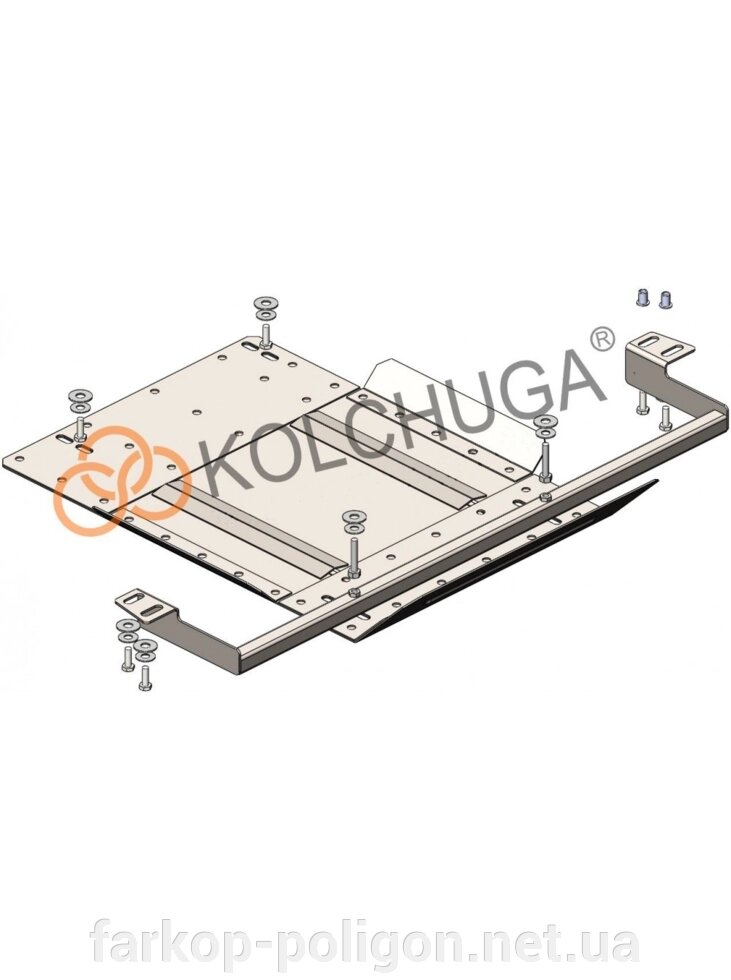 Захист захист роздат. коробки для авто Mitsubishi L200 2015-V-2,4TDI (TM Kolchuga) Стандарт від компанії Інтернет-магазин тюнінгу «Safety auto group» - фото 1