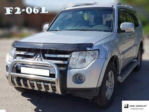 Захист переднього бампера - Кенгурятник Mitsubishi Pajero Wagon 4 (06+