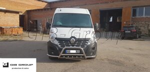 Захист переднього бампера - Кенгурятник Renault Master (10+