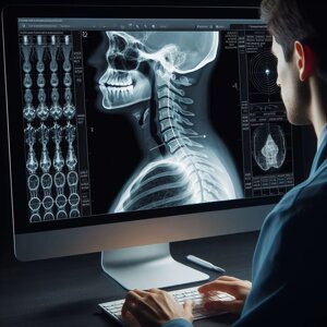 Цифровий рентген шийного відділу хребта