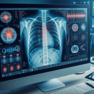 Цифровий рентген грудного відділу хребта