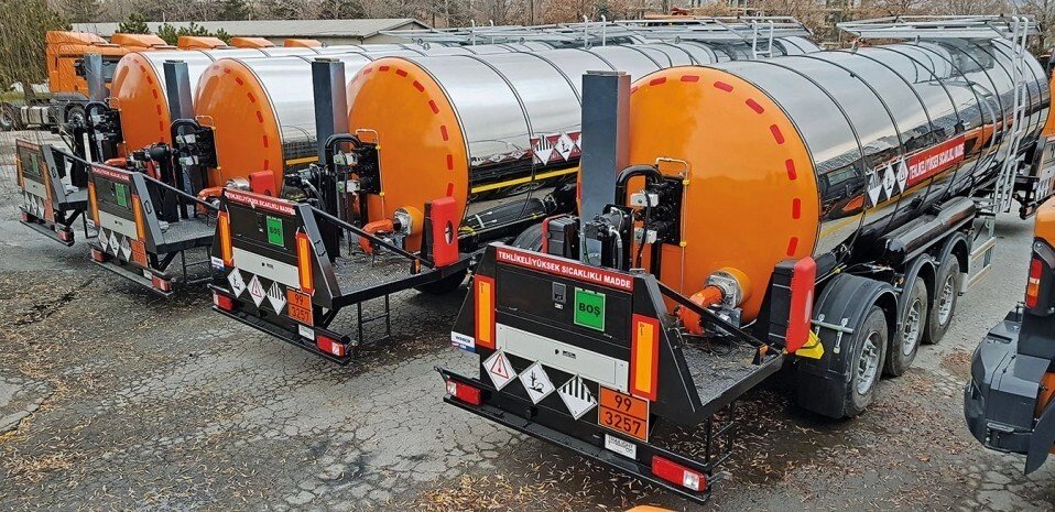 Ємність для перевезення бітуму 22- 40 м3, проміжний резервуар з ADR (OKUR, Туреччина) від компанії Будівельне обладнання - фото 1