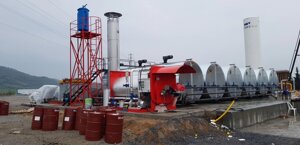 Нагрівач термомасла для бітумних ємностей Bafalt KYK 1000 Комбі дизель / газ, Туреччина