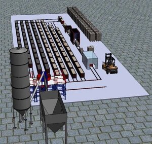Устаткування для виробництва пінобетону SUMAB Blocks 800 Basic (800 блоків / зміна)