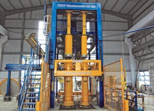 Устаткування для виробництва бетонних труб VIHY Multicast, HawkeyePedershaab Данія.