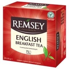 Чай чорний англійський сніданок REMSEY English Breakfast Tea 75 пакетиків Ремсі