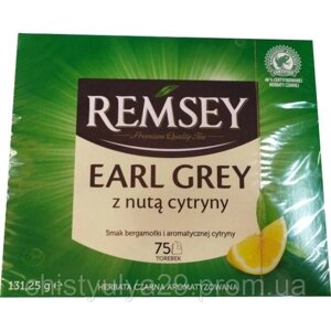 Чай чорний з бергамотом і цитрусом Remsey Earl Grey Z Nuta Cytryny 75 пакетиків Ремсі