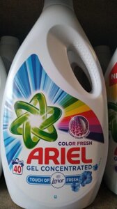 Гель для прання білизни ARIEL Colors Lenor 2.2л 40 прань Аріель концетрат