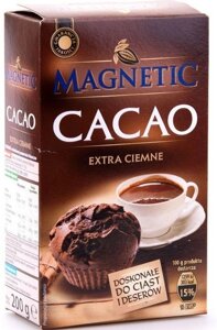 Какао Cacao Magnetic Extra Ciemne екстра-темне, 200 гр.