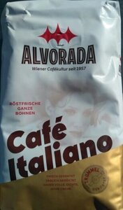Кава в зернах Alvorada Caffe espresso Italiano 1 кг 100 арабіка