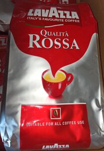 Кофе в зернах Lavazza Qualita Rossa 1кг 40 Арабика 60 Робуста шоколадный оттенок вкуса