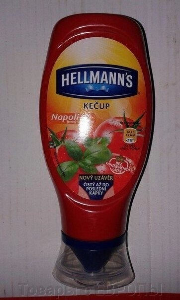 Кетчуп солодкий hellmanns 800г - опис