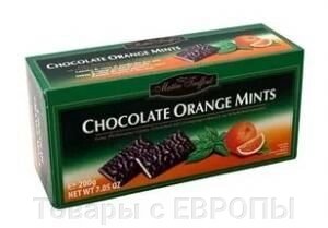 Шоколадні цукерки з м&#039;ятною-апельсиновою начинкою Mints, 200гр - розпродаж