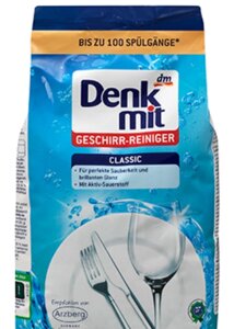 Порошок для миття посуду в посудомийній машині 1.800 кг (приблизно 100 мийок) Denkmit