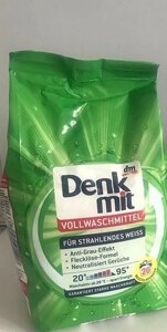 Порошок для прання білої білизни 1.35 кг 20 прань Denkmit Vollwaschmittel mit Aktiv-Schutz -для сильно загрязн. білизни