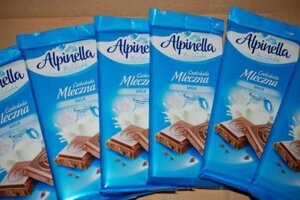 Шоколад молочний Alpinella 90 гр Альпінеллі