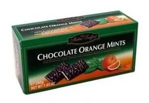 Шоколадні цукерки з м'ятною-апельсиновою начинкою Mints, 200гр