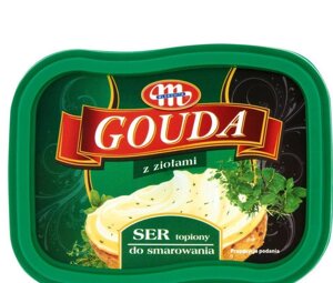 Сир плавлений Mlekovita Gouda із зеленню, 150 г Гауда