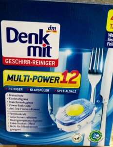 Таблетки для посудомийних машин Multi-Power Revolution DM Denkmit 40 шт (денкміт)