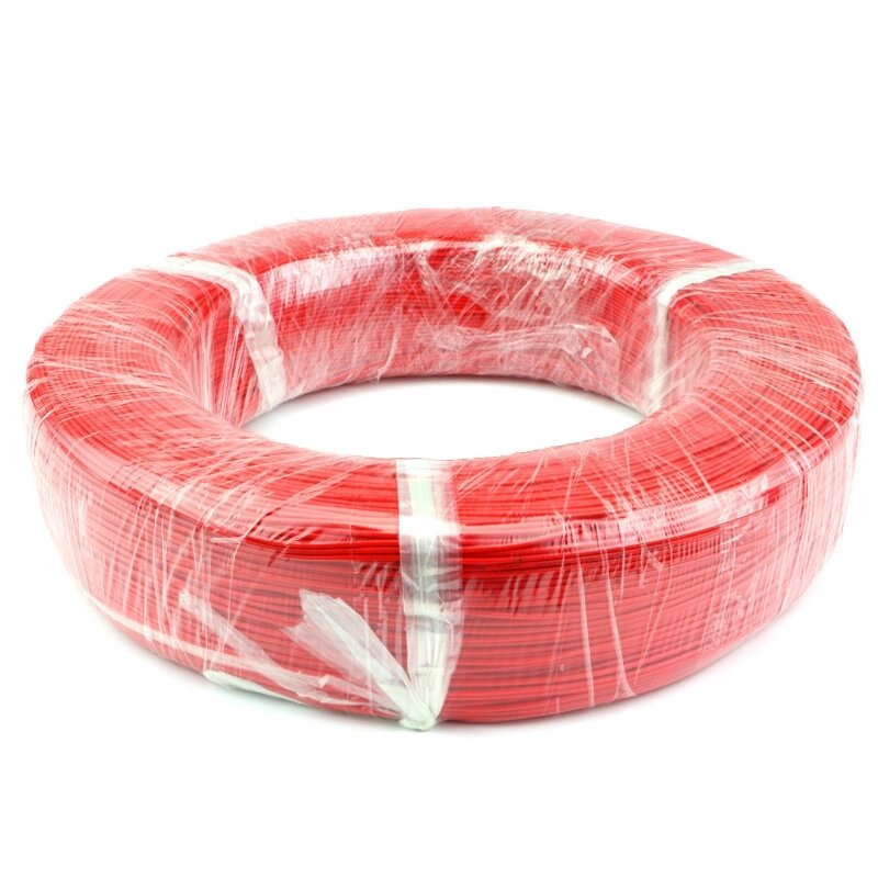 Дріт силіконовий 14 AWG — 2,0 кв. мм (400х0,08) 100 м Червоний від компанії Радіопрофіль - фото 1