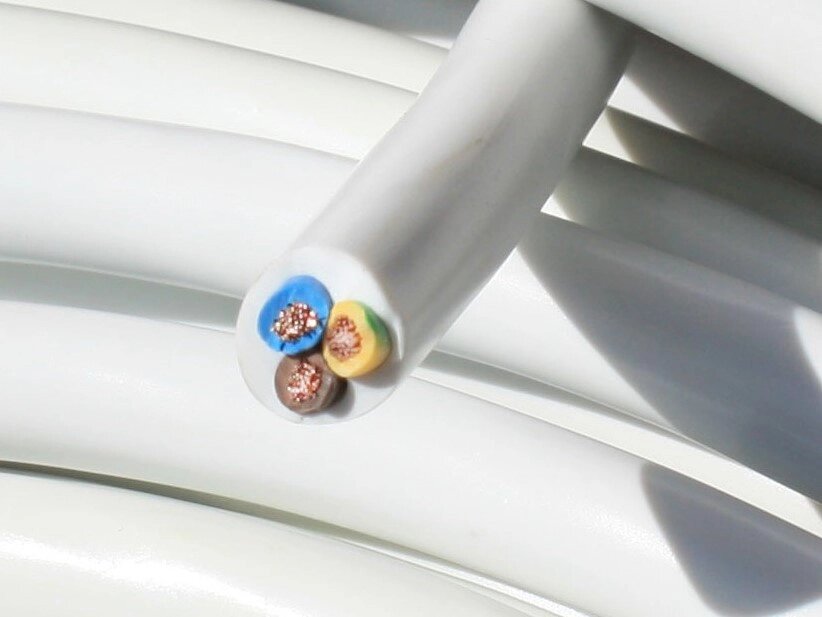 Дріт з'єднувальний, ДКЗ ГОСТ, ПВС 3х2,50, 100 м від компанії Радіопрофіль - фото 1