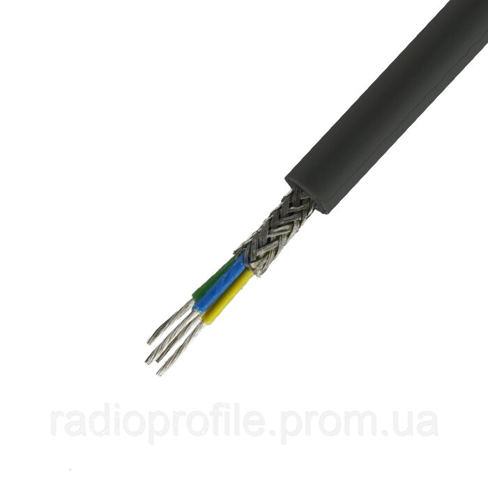 Кабель мікрофонний "Sound Pro" 4х0,5, калюжена мідь, діам.-7, 2 мм, чорний, 100 м (JY-2016) від компанії Радіопрофіль - фото 1