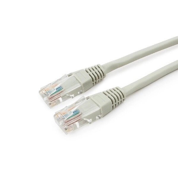 Литий патч-корд RJ-45(8Р8С) UTP 4P Cat. 5Е ССА сірий Tcom 10 від компанії Радіопрофіль - фото 1