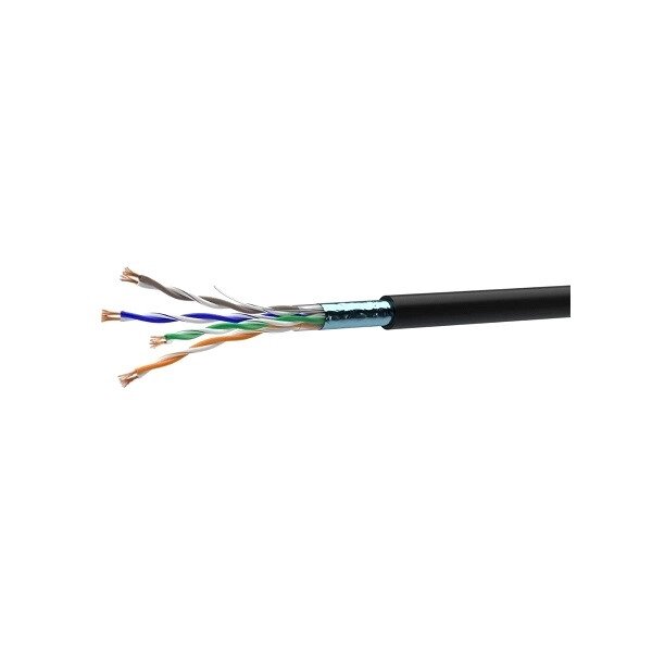 Патч-кабель кручена пара Ok-net КГППЕ-ВП (100) 4*2*0,48 (F/UTP-cat. 5Е-SL patch AWG26) 305м від компанії Радіопрофіль - фото 1