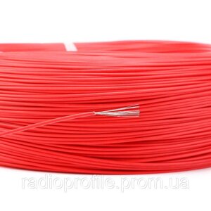 Провід силіконовий 30 AWG - 0,05 кв. мм (11х0,08) на відріз 1м Червоний