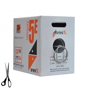 Кабель вита пара Trinix UTP Cat5E 4PR CU 0,50 мм PVC Indoor 1 м