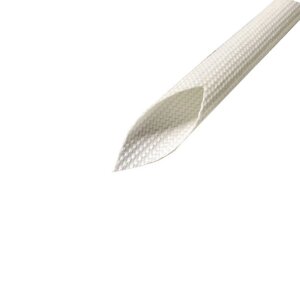 Трубка ТКСП скловолоконна з силіконовим покриттям 12 мм 1м Білий
